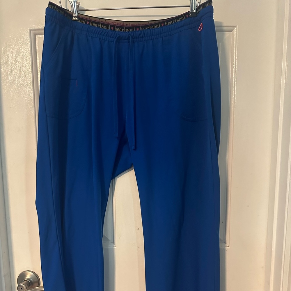Heartsoul royal blue scrub pants xl